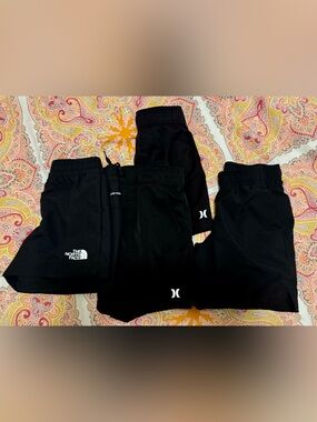 The North Face Hurley Target Black Kids Active Shorts Boys Small 6/7 4 Pairs